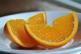 Orange - wedge 80 - 1/2 cup servings